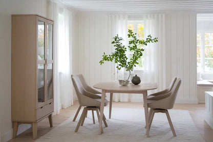 Briar Glass Cabinet Whitewash