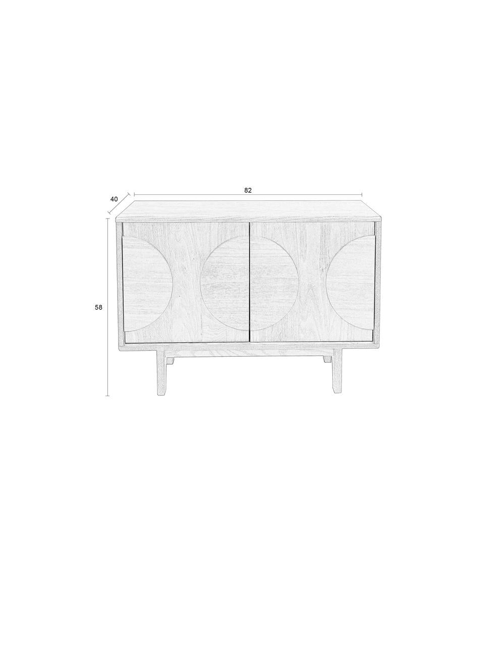 Sideboard Millie 2 Doors Natural Oak