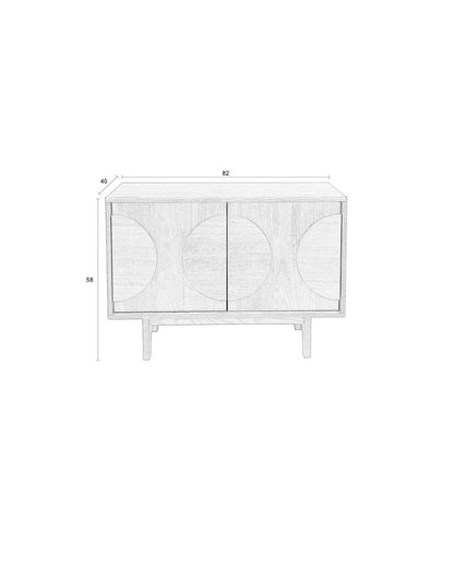 Sideboard Millie 2 Doors Natural Oak