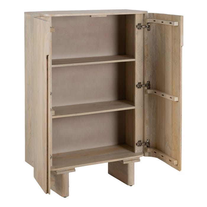 Wardrobe Castella White Mango Wood