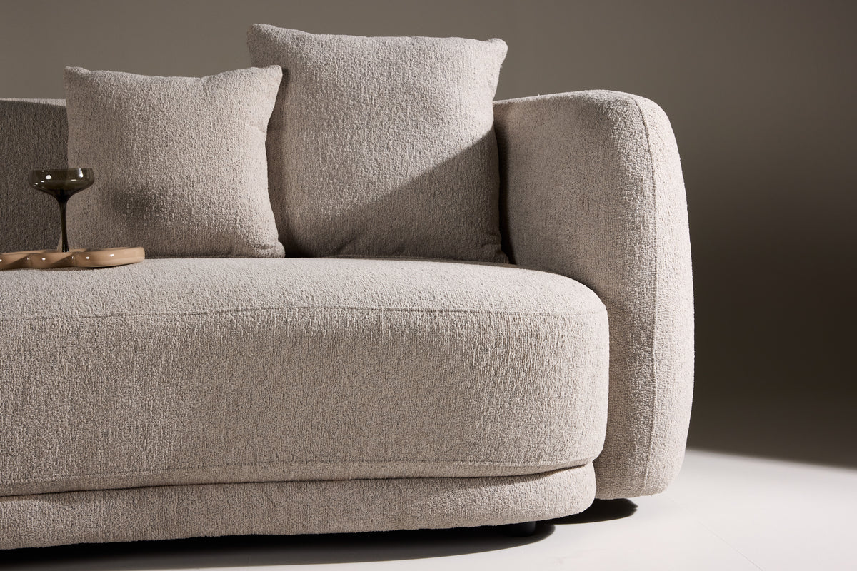 Maison Louve Sofa 3-seater Beige/White