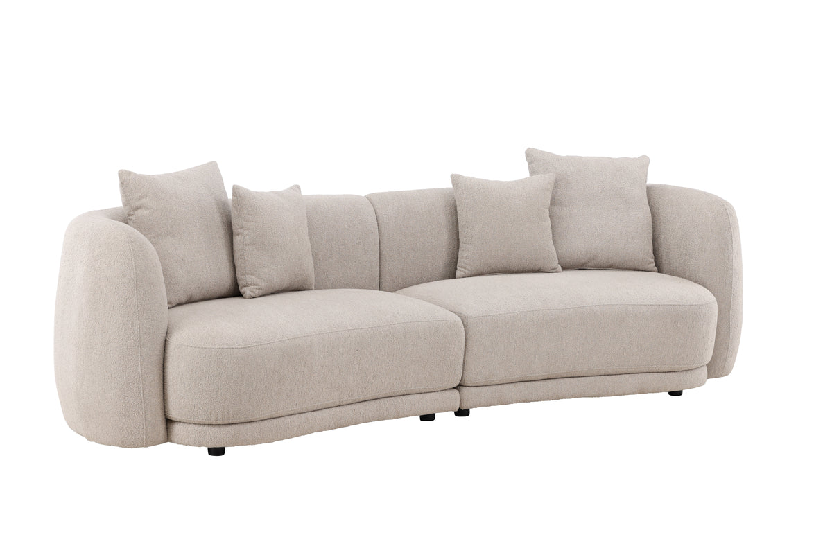 Maison Louve Sofa 3-seater Beige/White