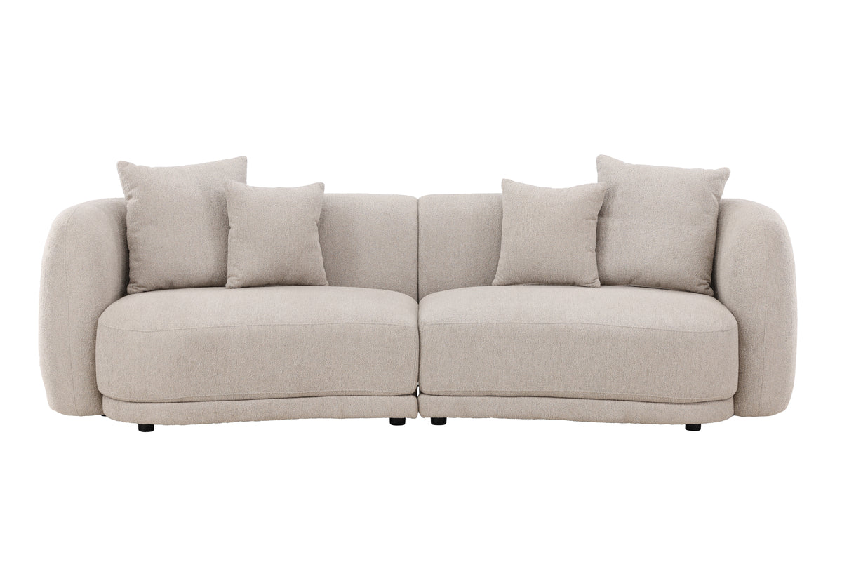 Maison Louve Sofa 3-seater Beige/White