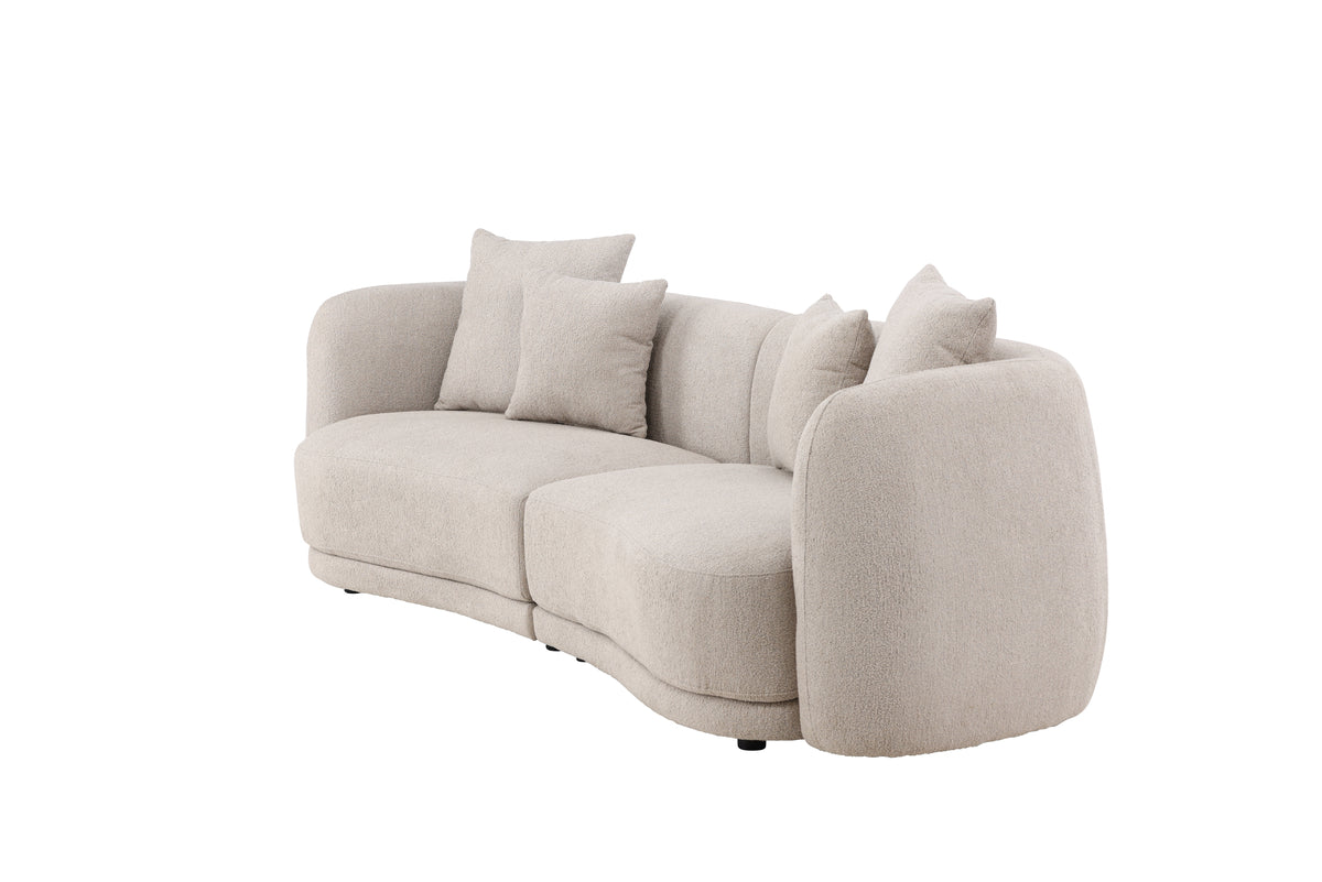 Maison Louve Sofa 3-seater Beige/White