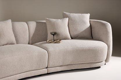 Maison Louve Sofa 3-seater Beige/White