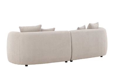 Maison Louve Sofa 3-seater Beige/White