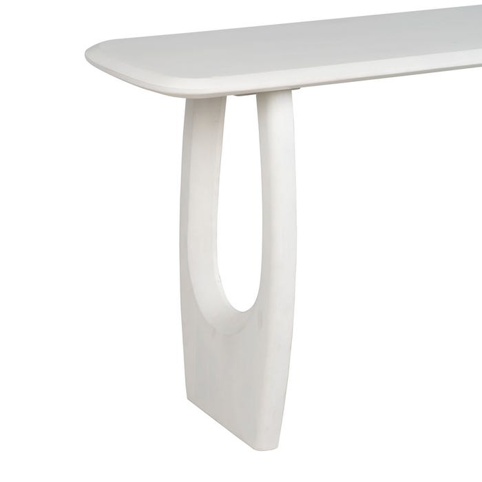 Console Azalea White Acacia Wood