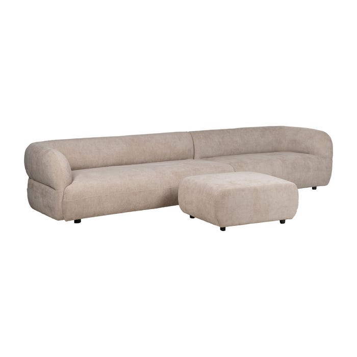 Manhattan ottoman  87 cm (W) x 66 cm (D) x 39 cm (H)
