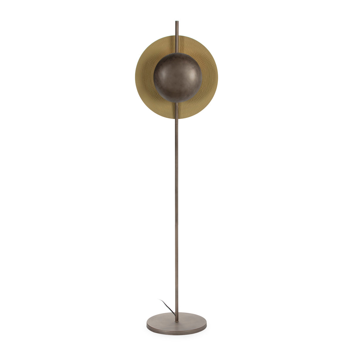 Inez Floor Lamp Aged Brass