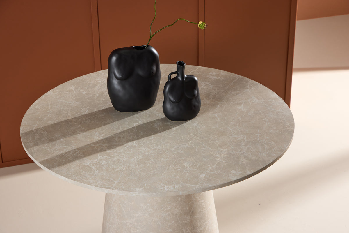 Amarante Dining Table Beige Round