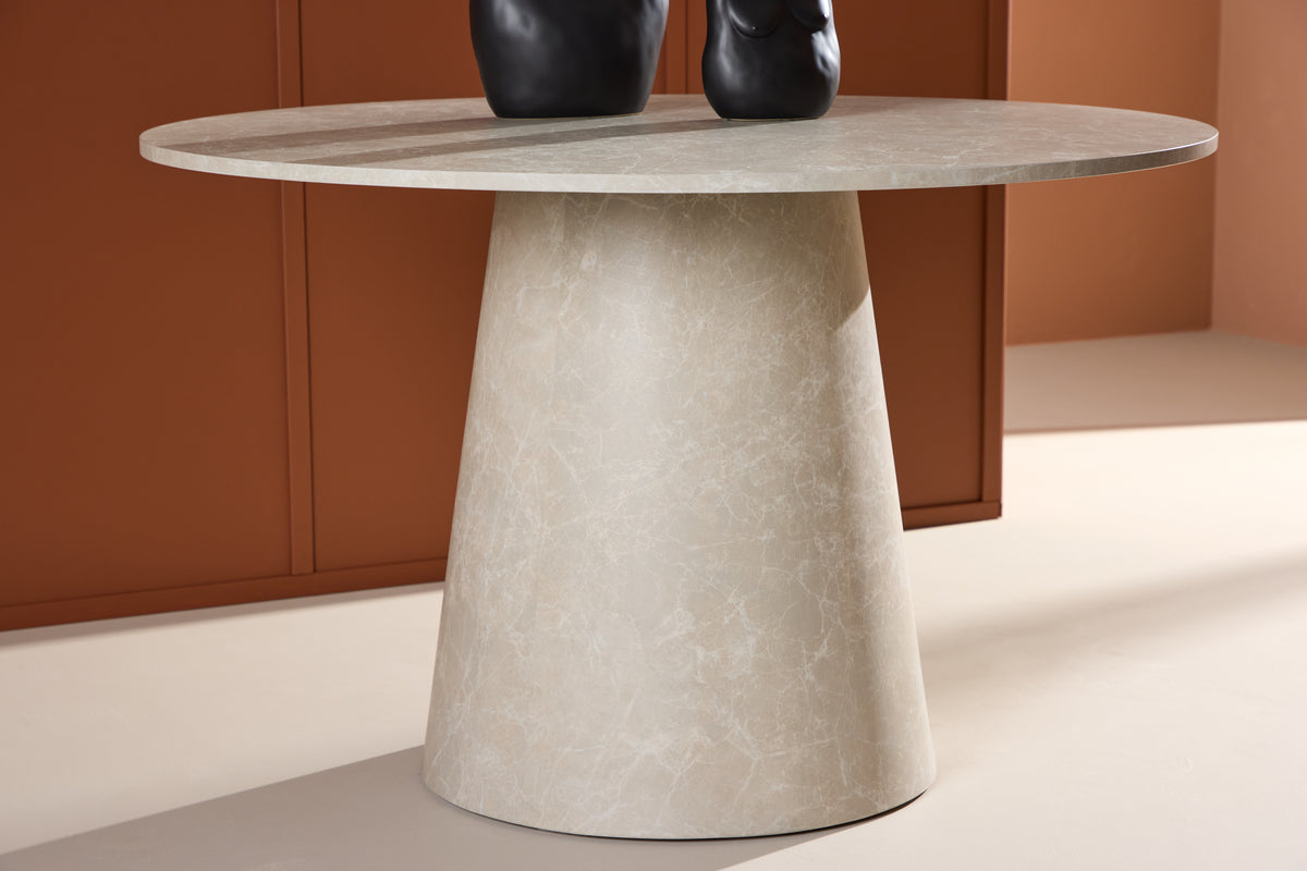 Amarante Dining Table Beige Round