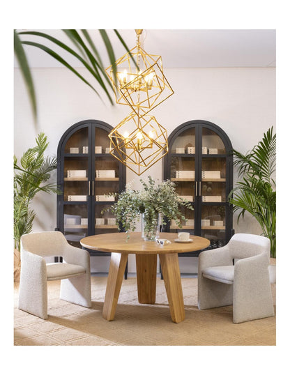 Liora Display Cabinet Dark oak