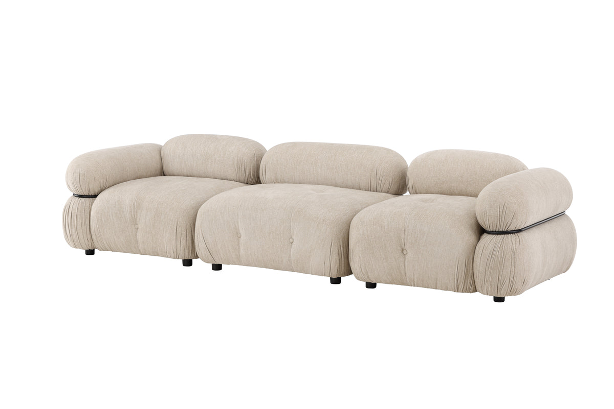Saphir Sofa 3-seater Beige