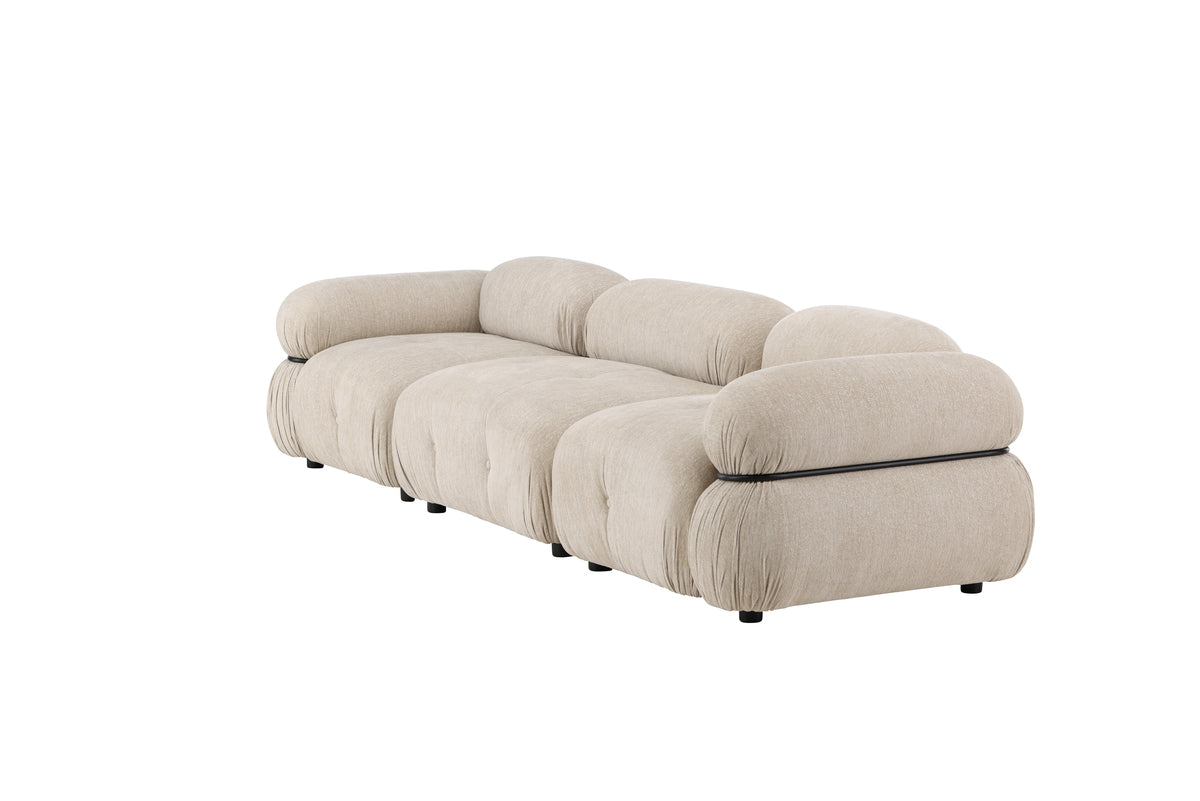 Saphir Sofa 3-seater Beige