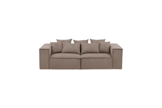 Espresso Edge Sofa 3-seater