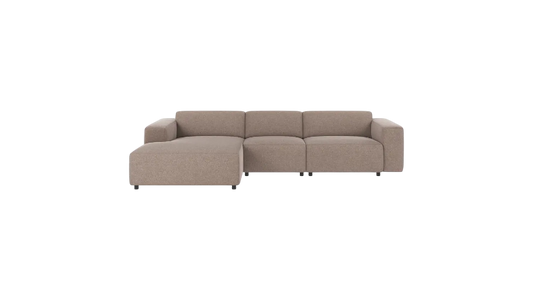 Nuvéa 4-seater Sofa Longue Left Beige