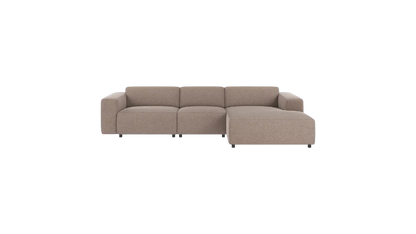 Nuvéa 4-seater Sofa Longue Right Beige