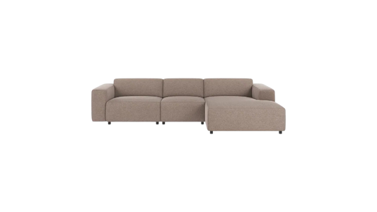 Nuvéa 4-seater Sofa Longue Right Beige