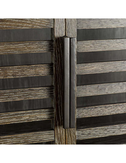 Èlodie wardrobe grey oak and metal
