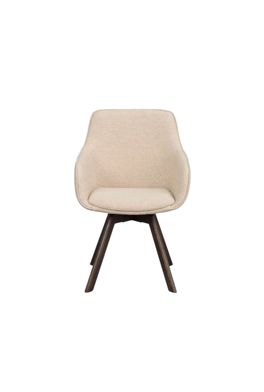 Grace Dining Chair Light Beige/Brown