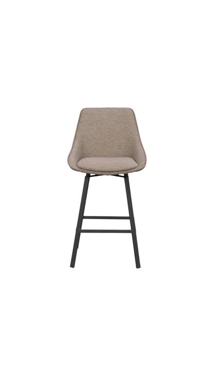 Grace Barstool Dark Beige/Black (Swivel)